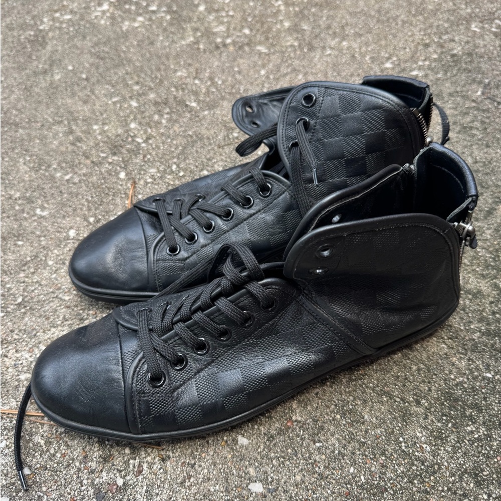 Louis Vuitton Monochrome Checkered High-Tops